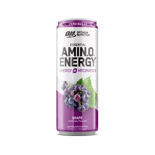 Optimum Nutrition ESSENTIAL AMIN.O. ENERGY+ Electrolytes Sparkling Grape 355ml * 12 Cans (12 Servings) Hrvatska | 24WZCDIEA