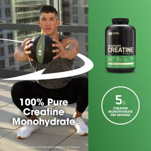 Optimum Nutrition Micronized Creatine Powder Unflavored 1.32 lb (120 Servings) Hrvatska | 73MTAXHRN